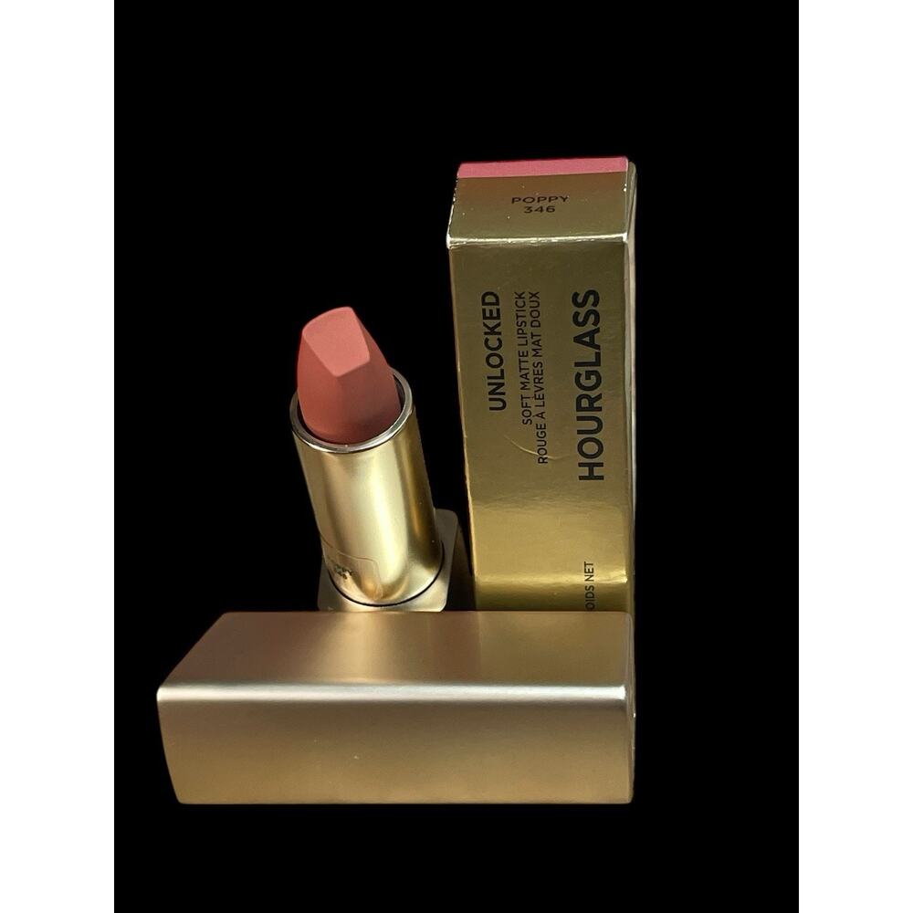 Hourglass Unlocked Soft Matte Lipstick 346 Poppy New In Box